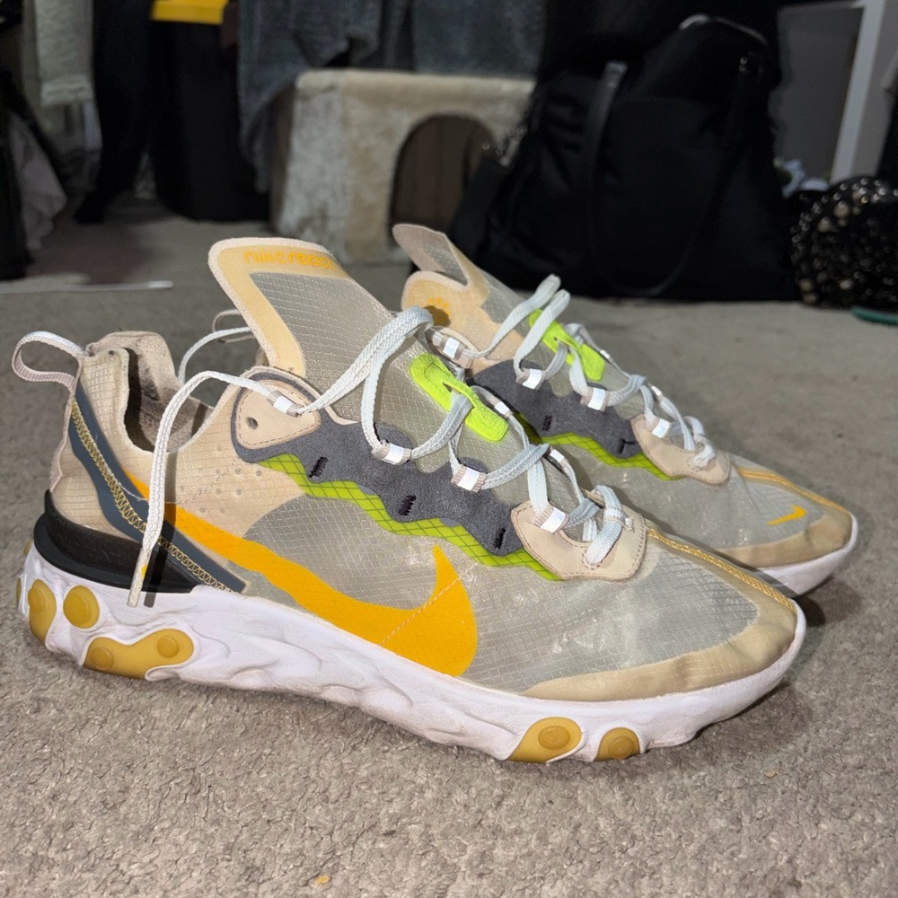 Nike React Element 87 in Yellow and Gray